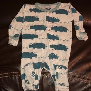 Kickee pants hippo footie